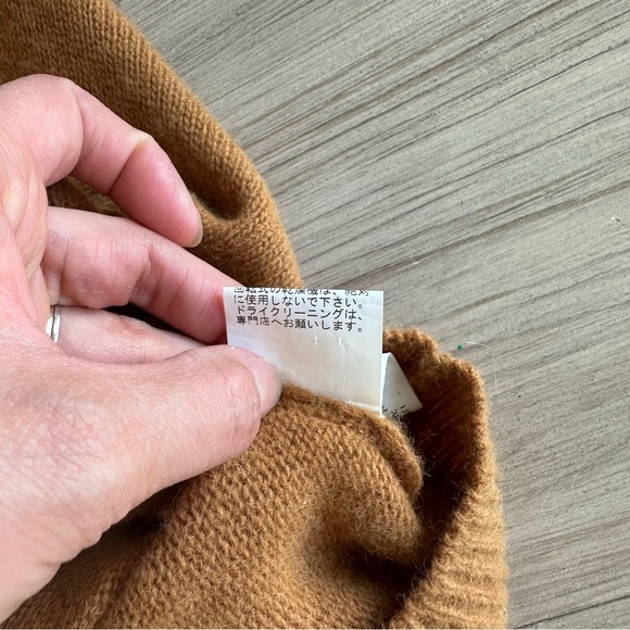 Japanese brand embroidered and beaded collar knit cardigan russet color Size S - Picture 9 of 13